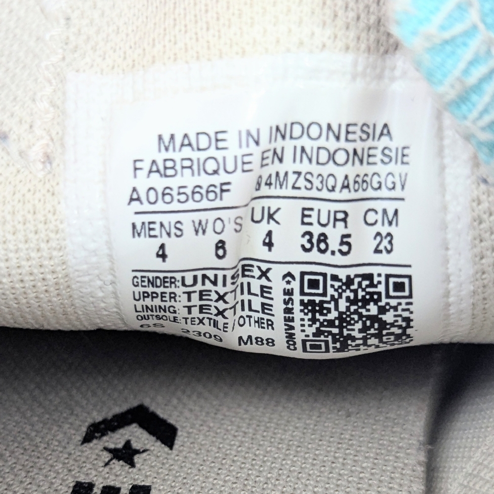 Baby Blue Converse Men's 4 Used - Picture 9 of 10